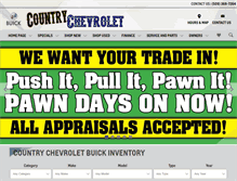 Tablet Screenshot of countrychevy.com